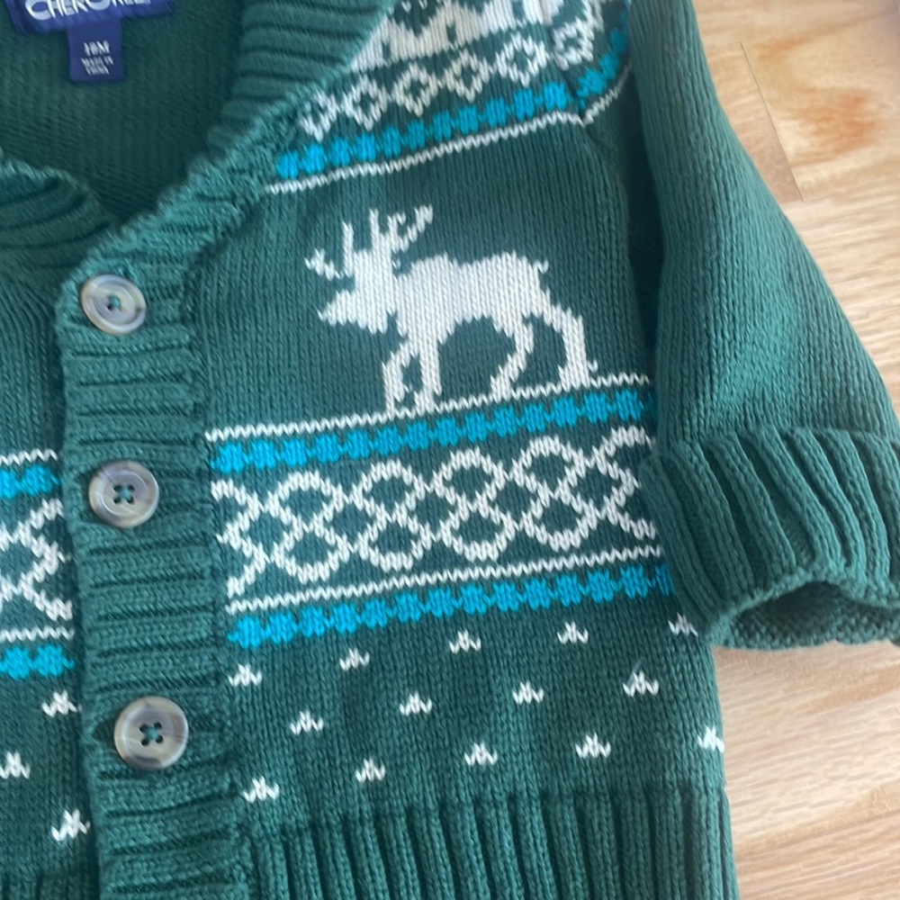 Toddler Fair Isle Apres Ski Sweater Set bundle, 3 pcs, size: 18 mo - Picture 7 of 9